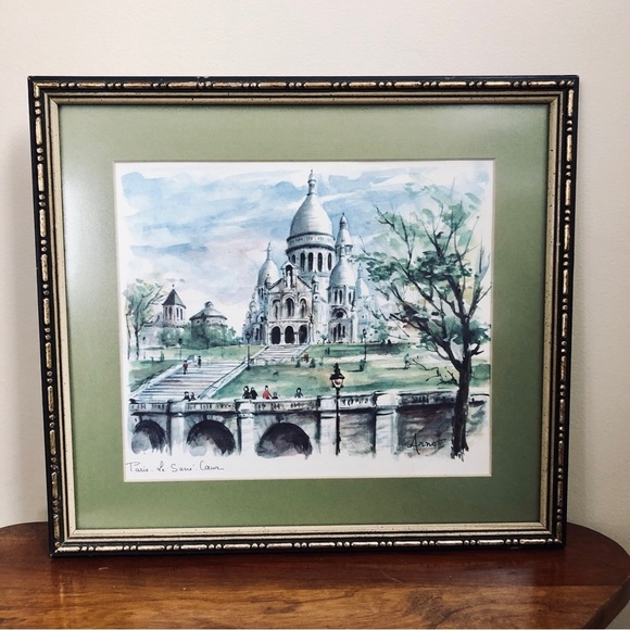 VINTAGE Arno Paris Le Sacre Coeur print - Picture 7 of 10